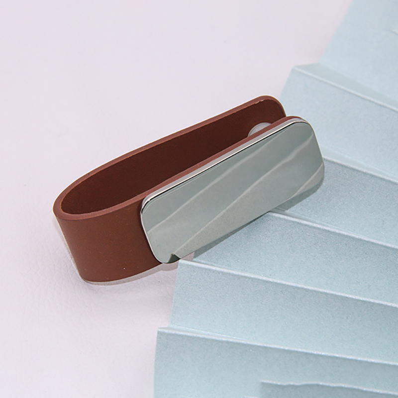 Leather Key Buckle with Metal Tag 3
