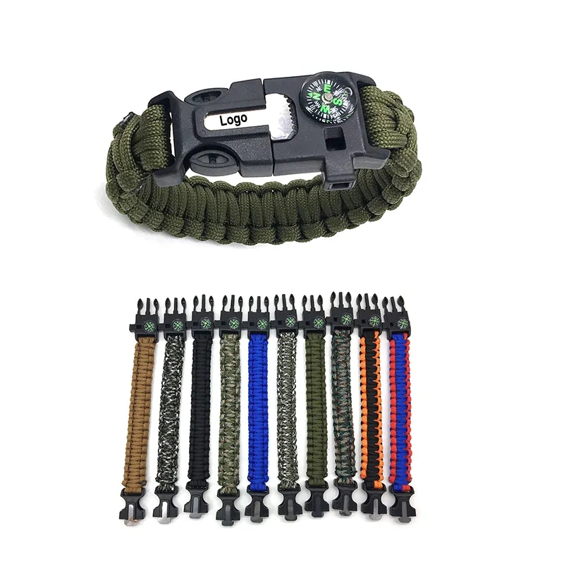 Survival Paracord Bracelet with Fire Starter 1