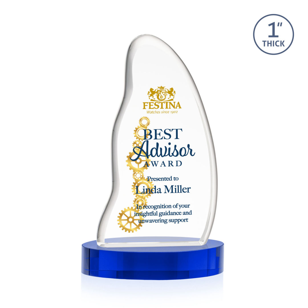 Beauford VividPrint™ Award on Base - Blue 12