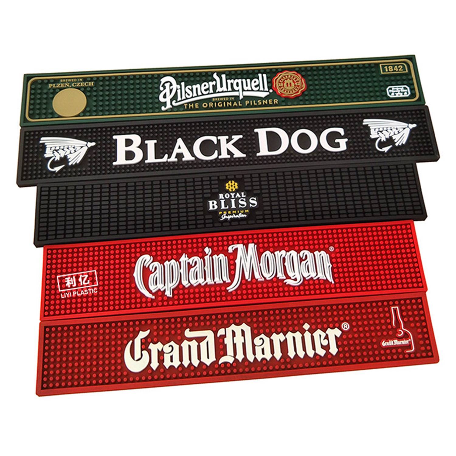 23.6"x4" Customized Rubber PVC Bar Mat For Countertop 9