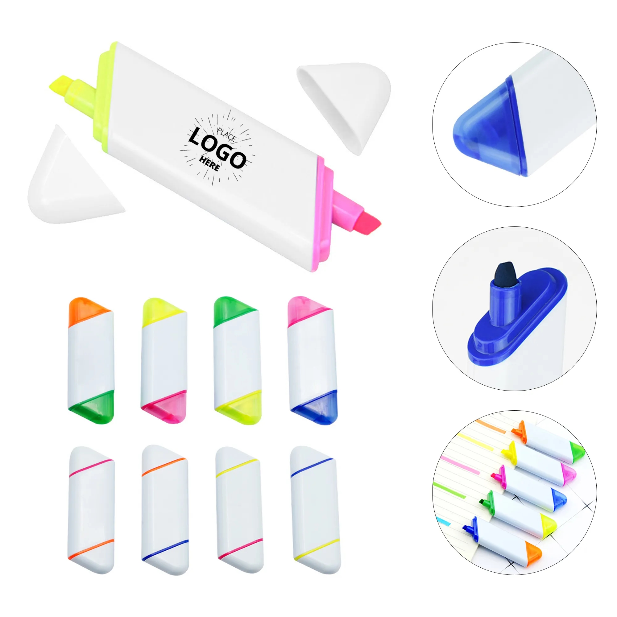Double Head Quadrilateral Highlighter 5