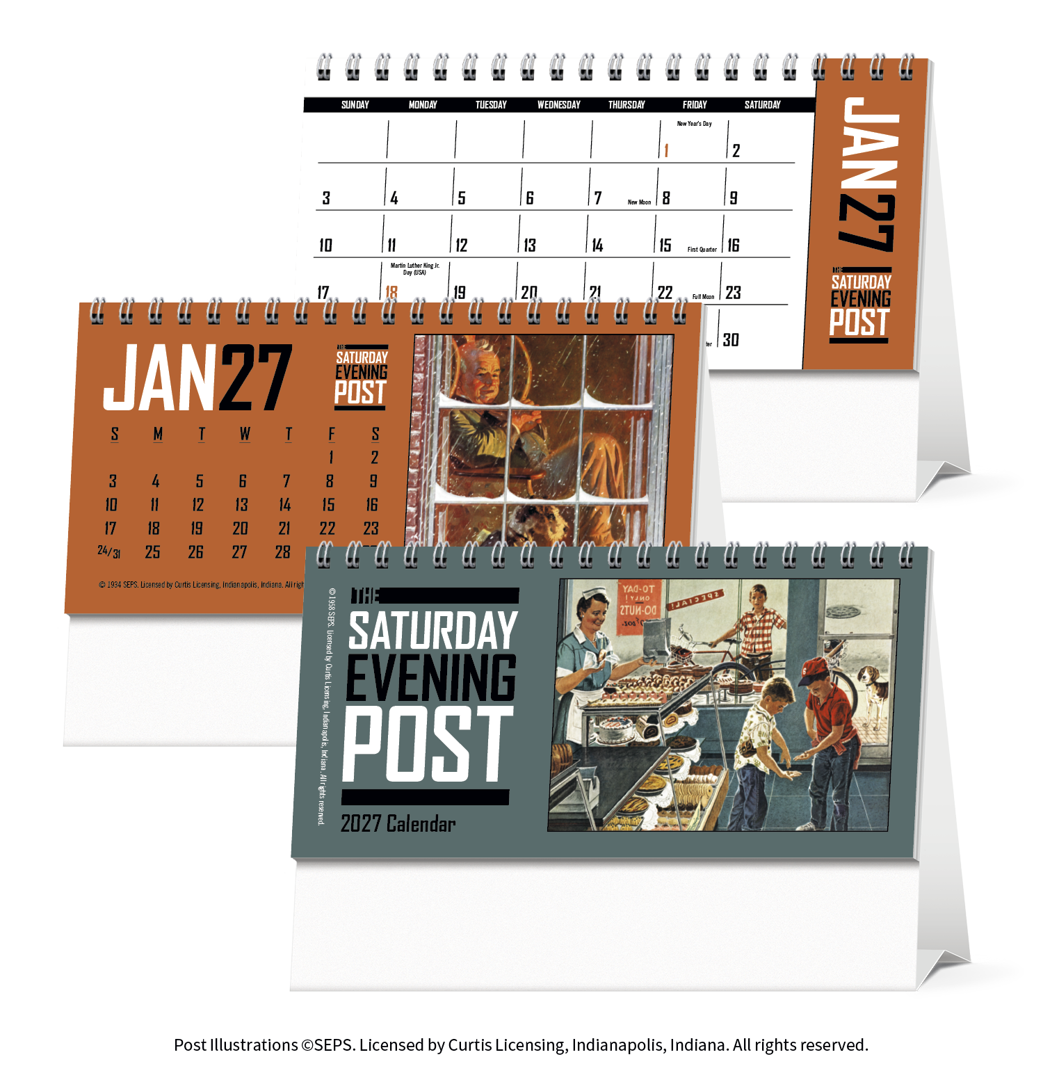 Triumph® Calendars The Saturday Evening Post Desk Calendar 53