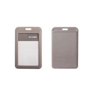 3 Pockets PU Leather Lanyard Card Holder with Dual Color Back 30