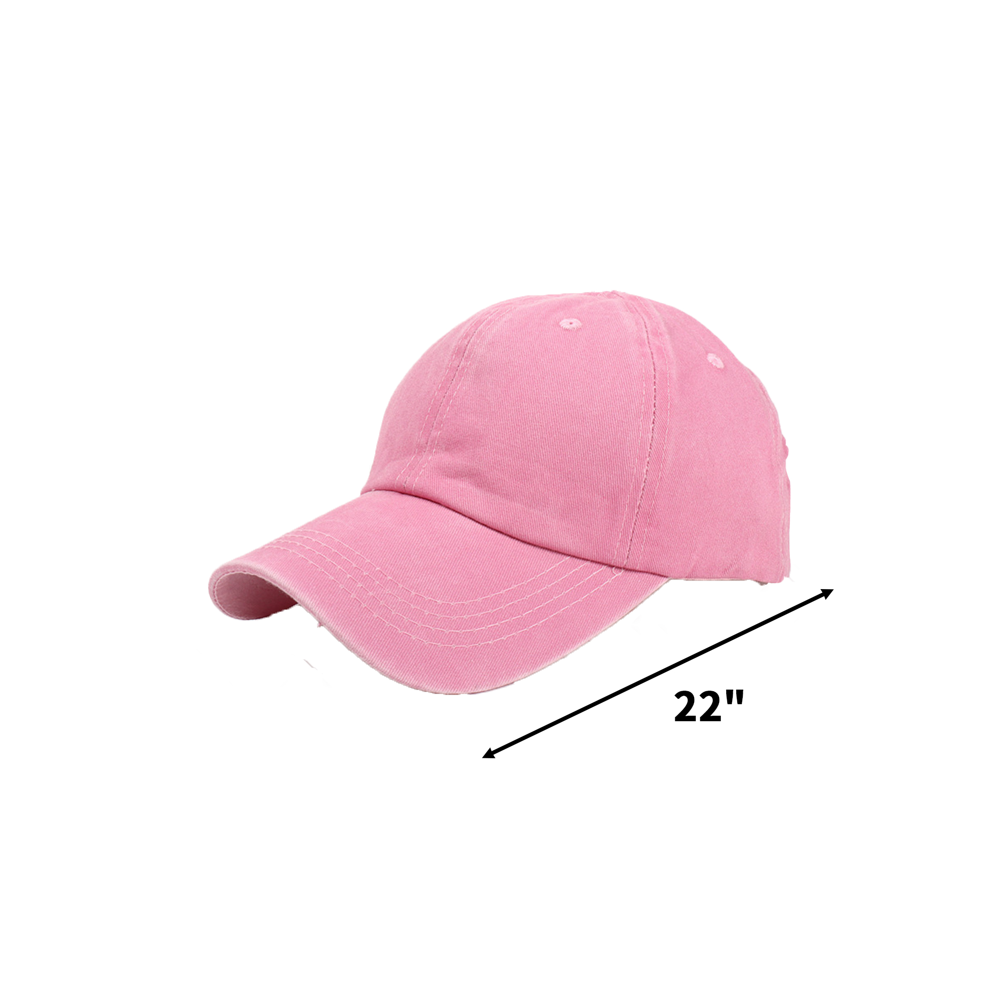 Washed Cotton Dad Cap 22" Circumference 10