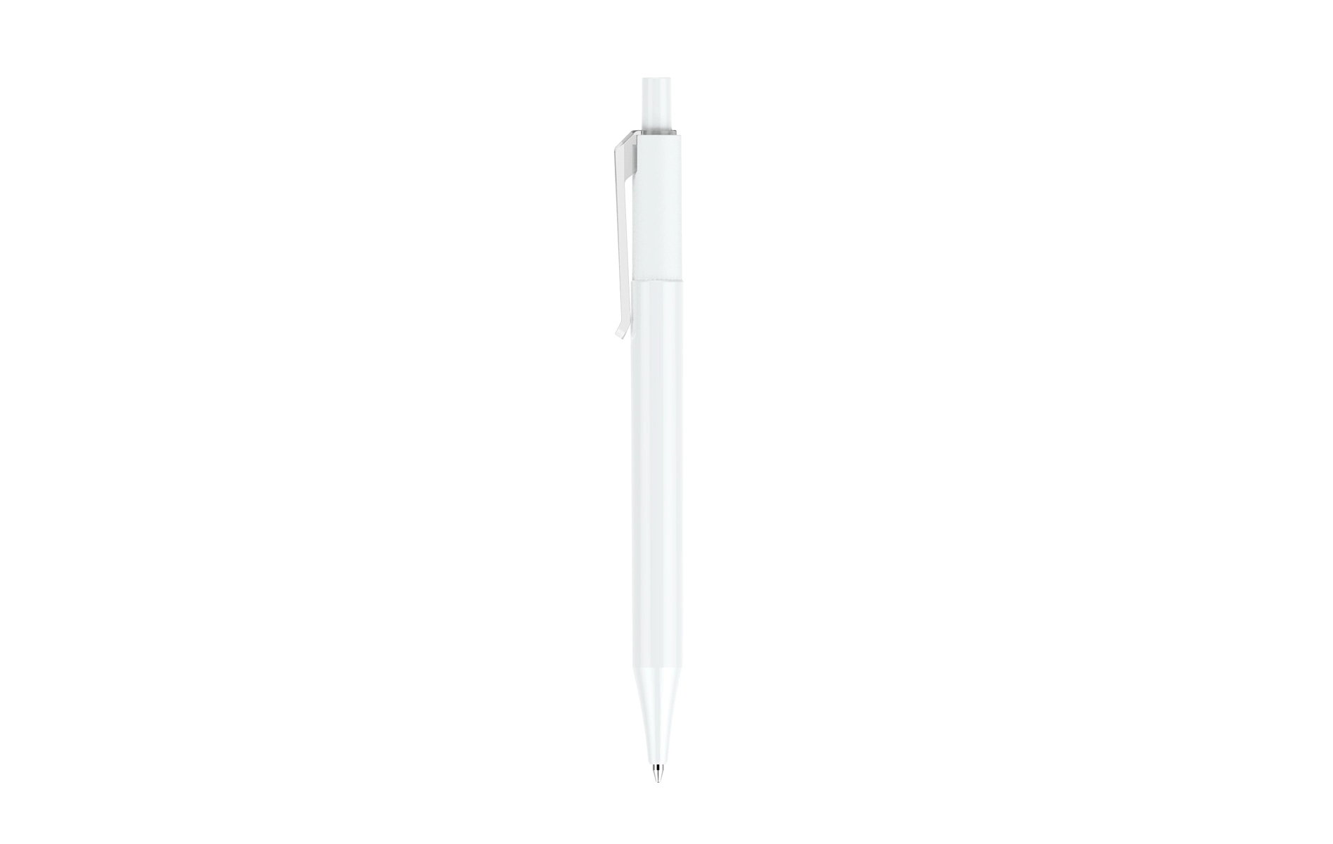 Rainbow Plastic Pens with clear clip 2