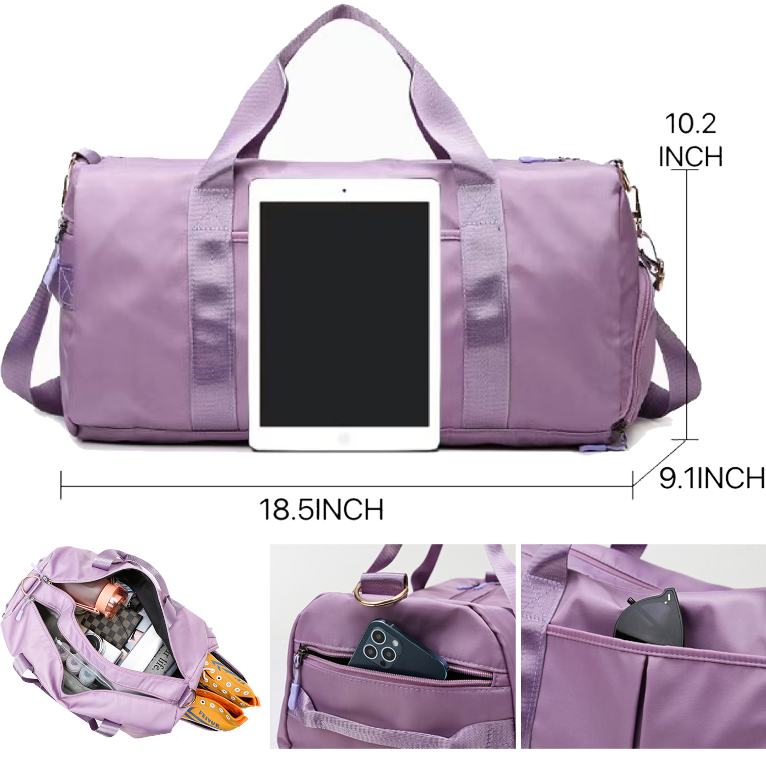 Small Fitness Waterproof Dufflebag for Women and Men 3