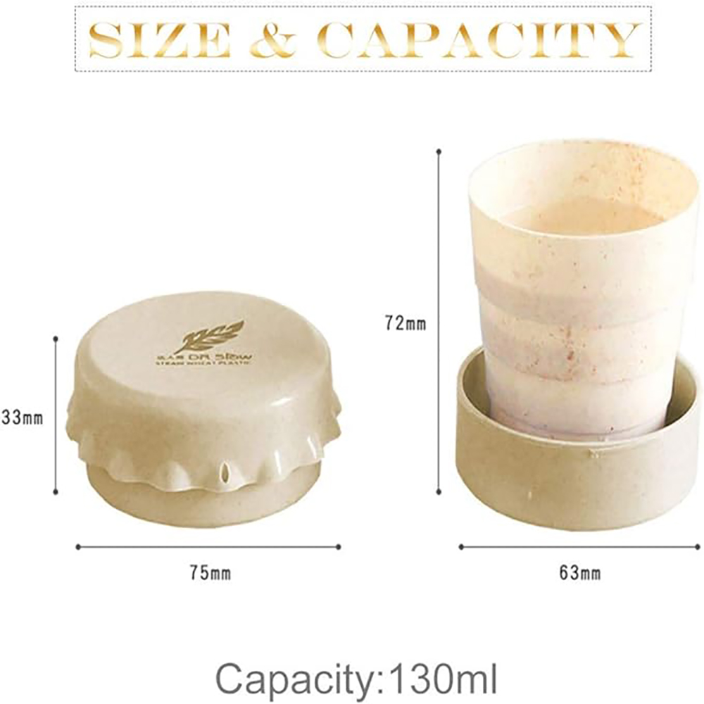 Portable Collapsible Folding Cup With Lid 2