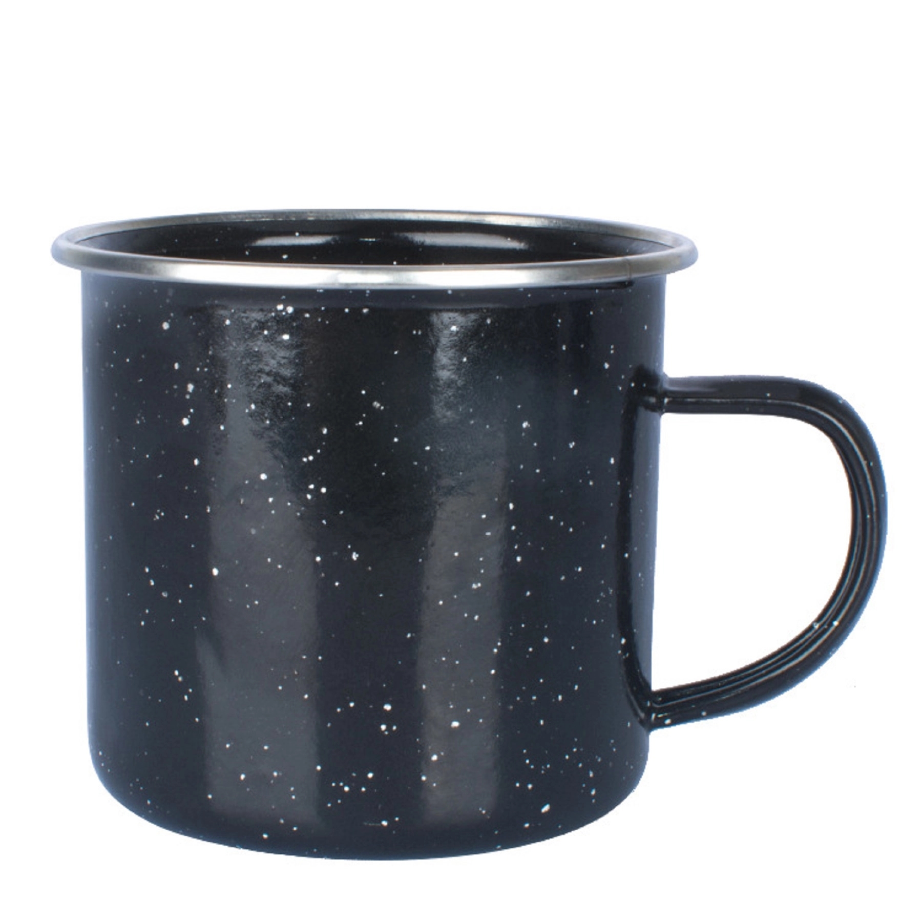 12 OZ Stainless Steel Rim Enamel Cup with Handle 4