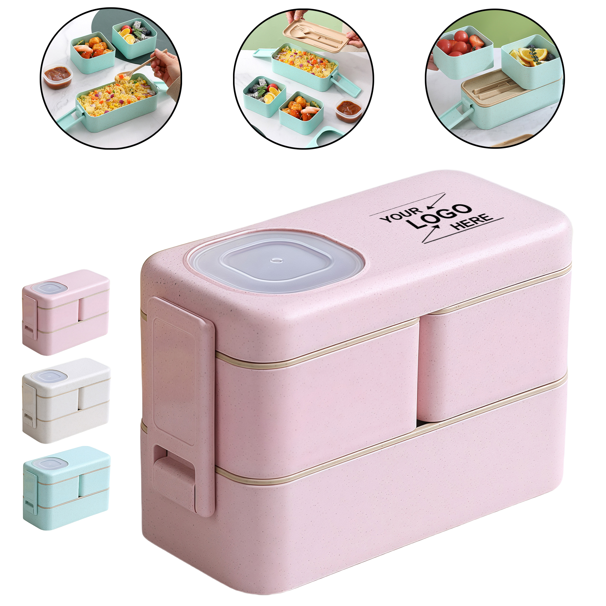 Double Layer Lunch Box for Students 2