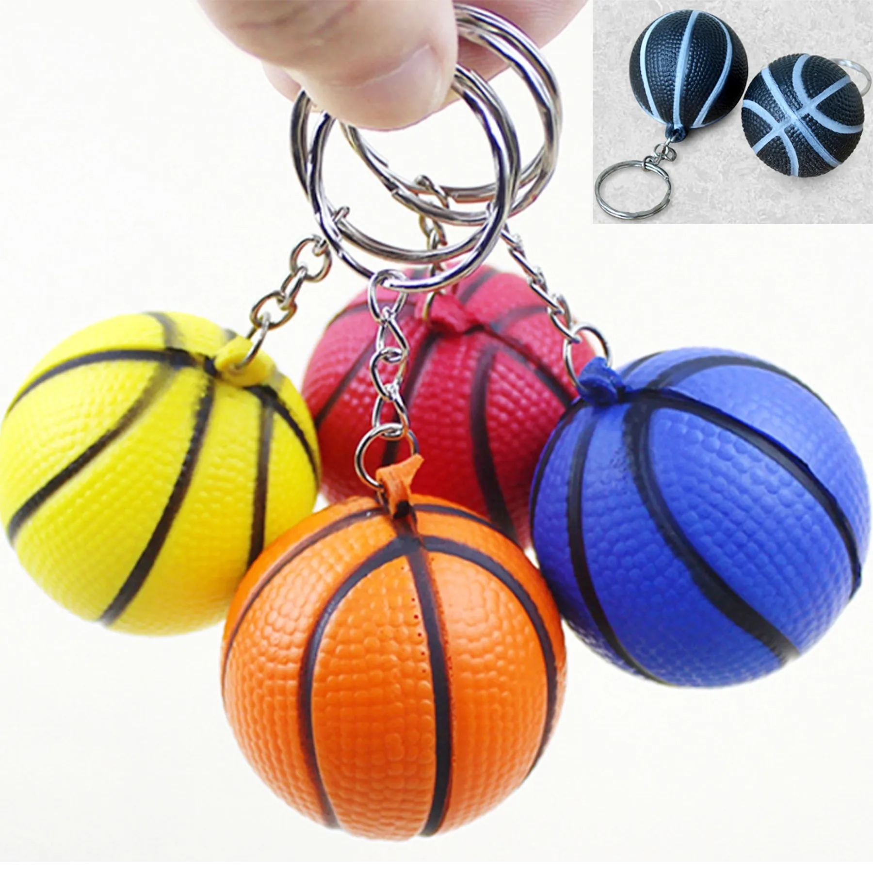 Sports Ball Stress Reliever Keychain 1