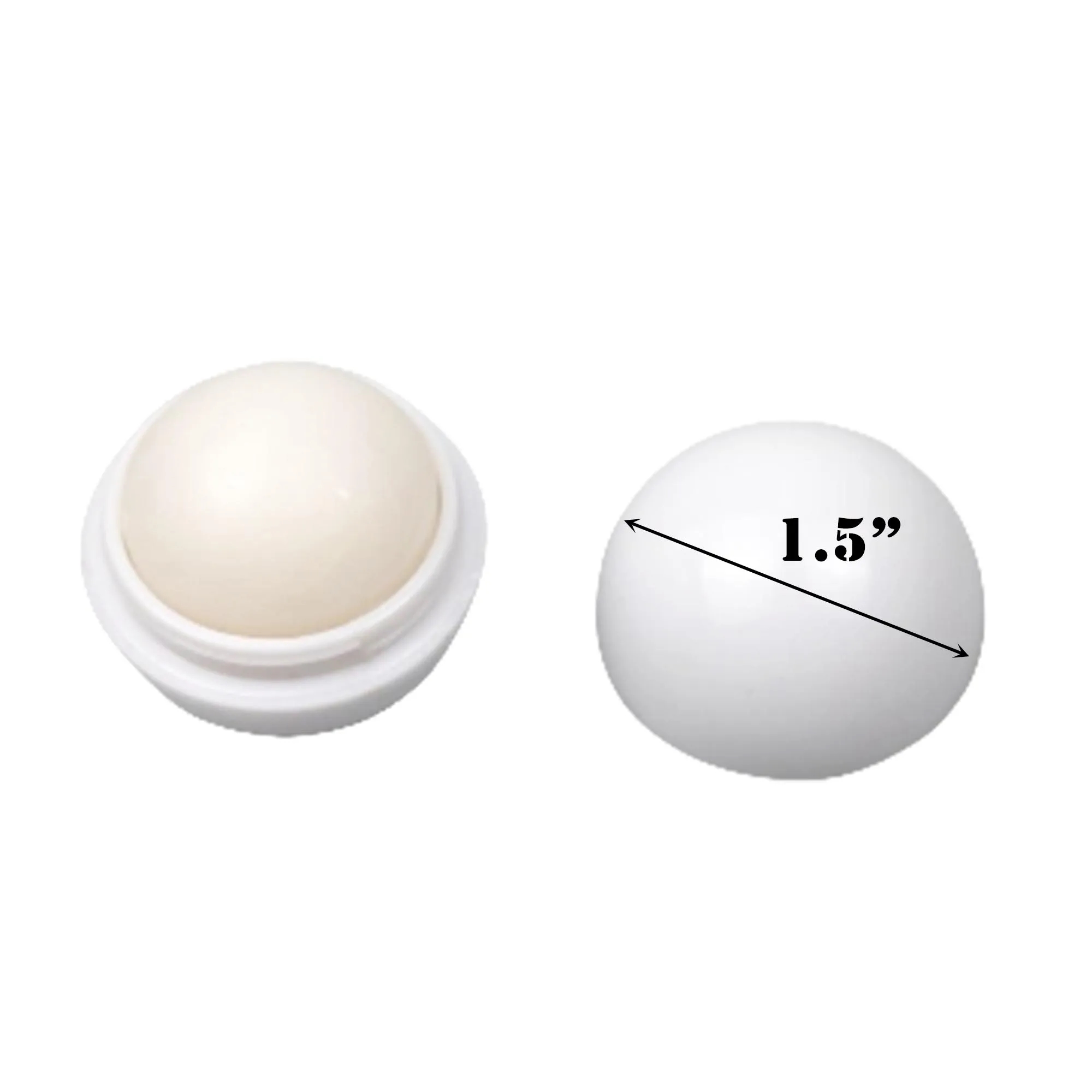 MOQ 50pcs Vanilla-Flavored Round Lip Balm 1