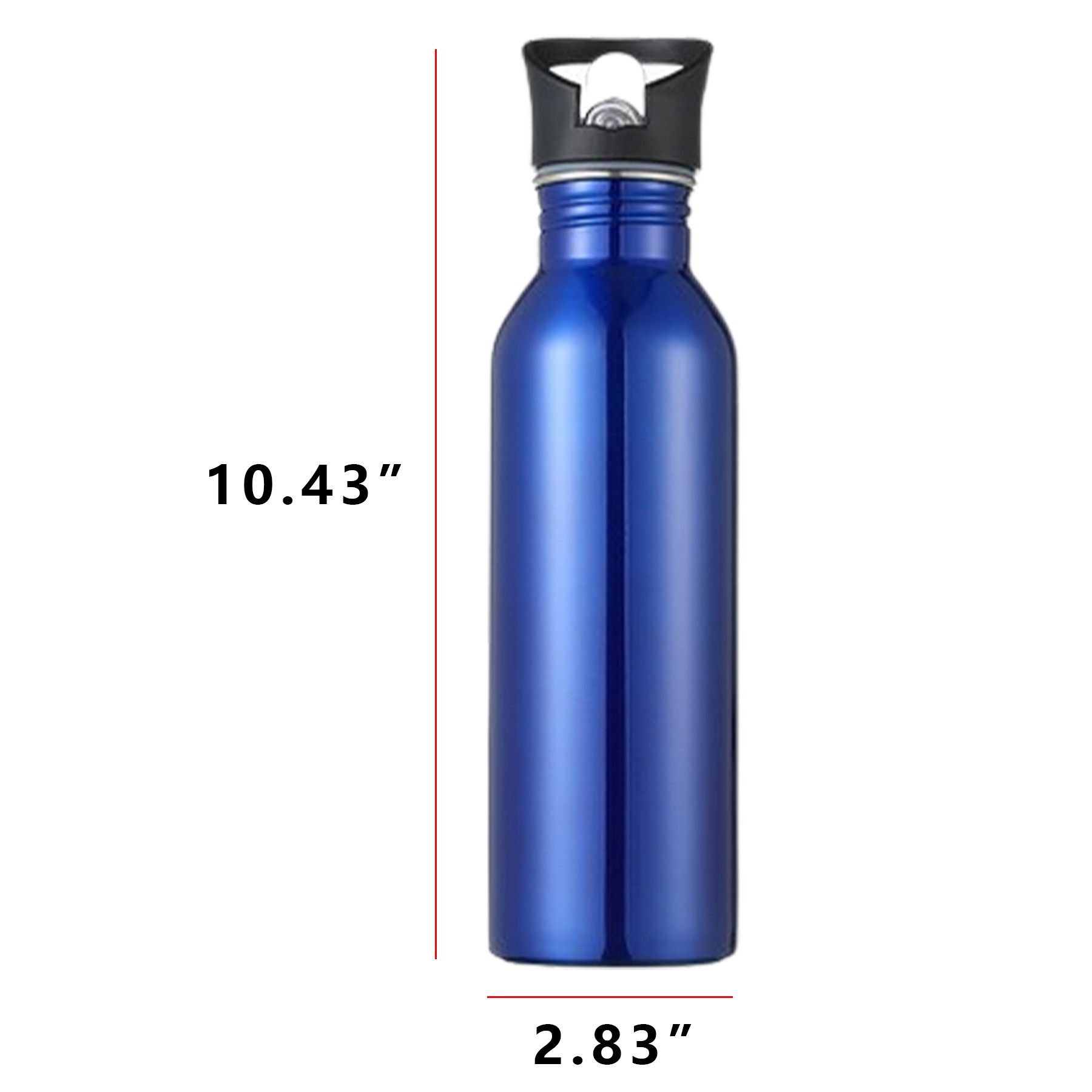 24 Oz Single Wall Bike Bottle, custom water bottle with logo imprint 3