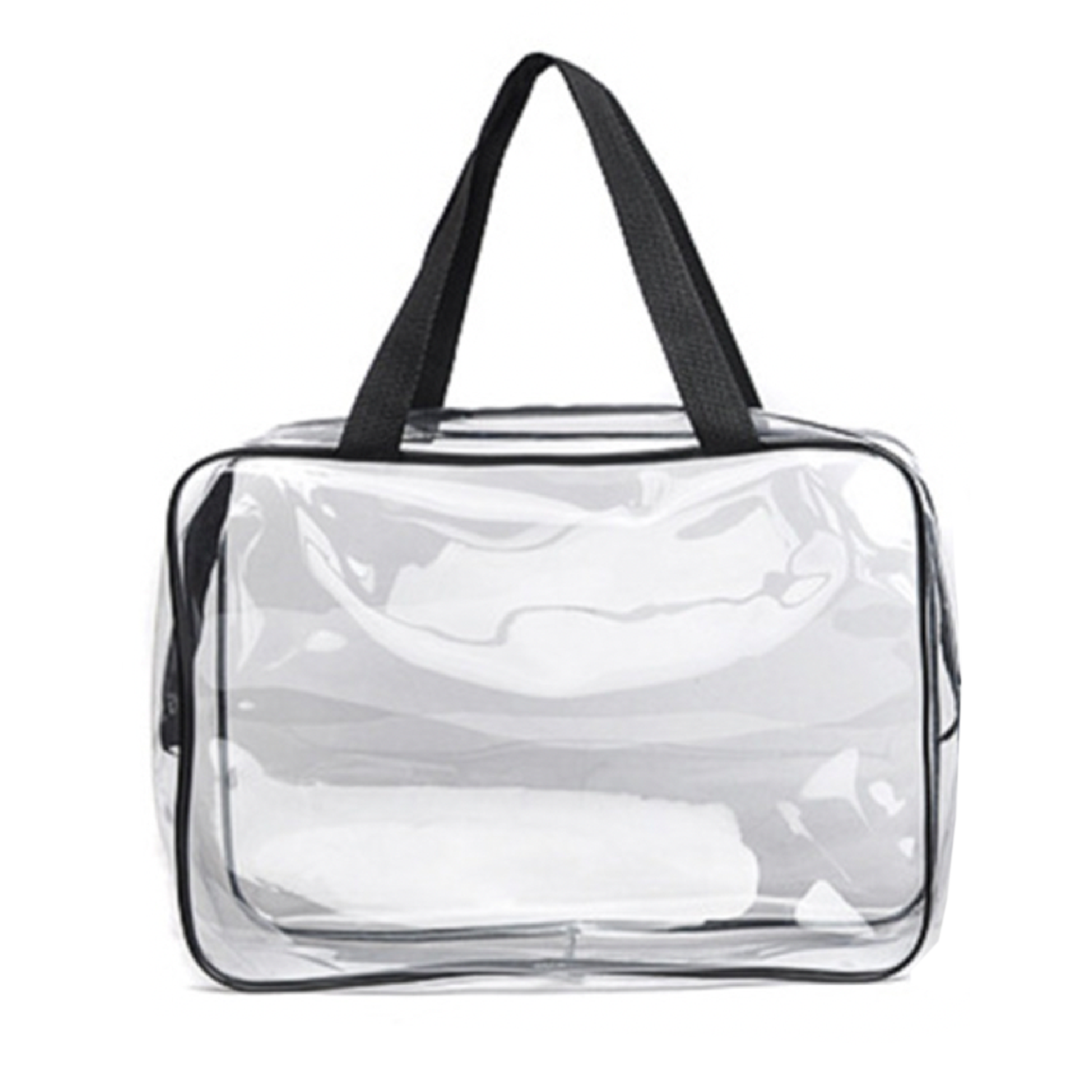 Clear Tote Bag With Zipper 2