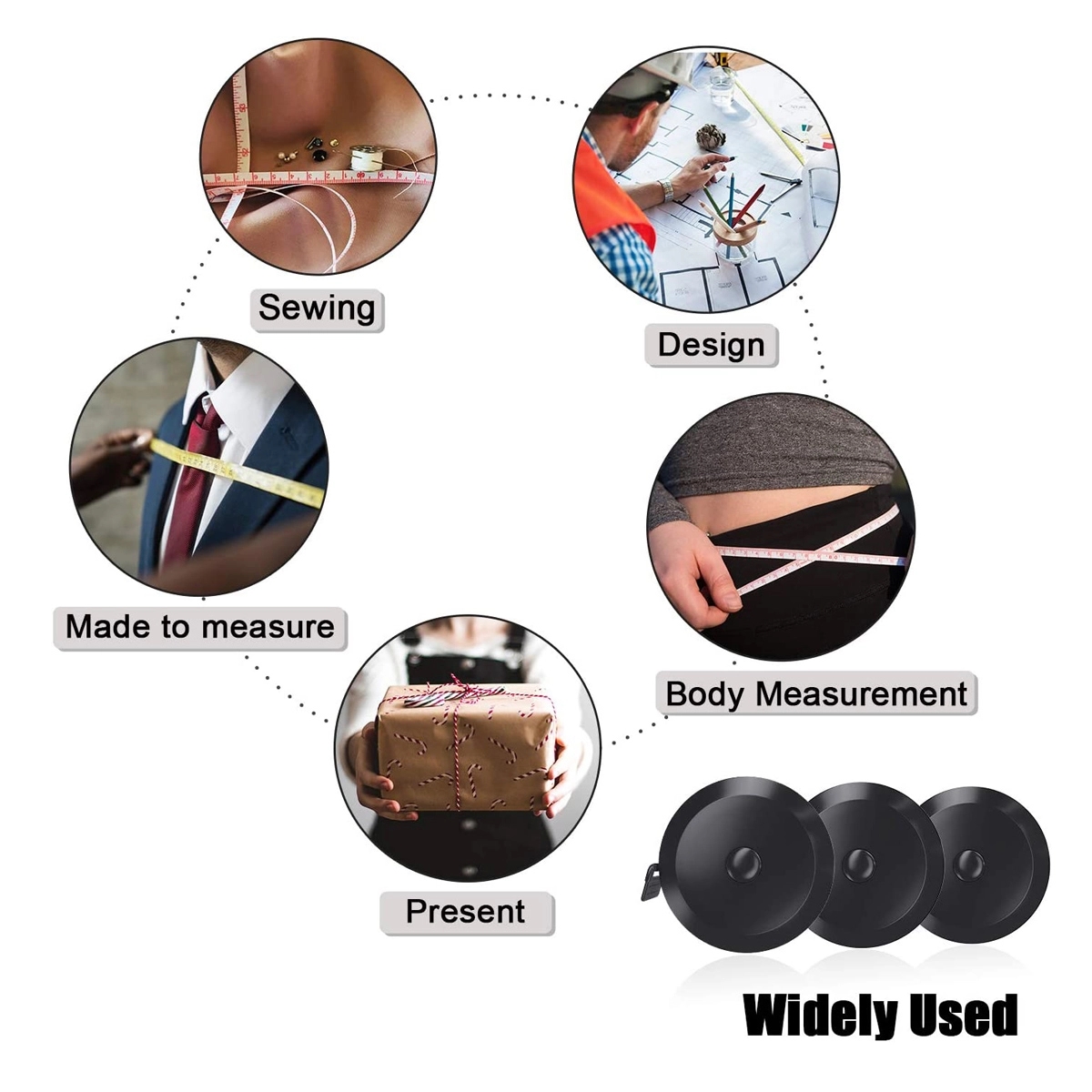 60 Inch Soft Retractable Measuring Tape 2
