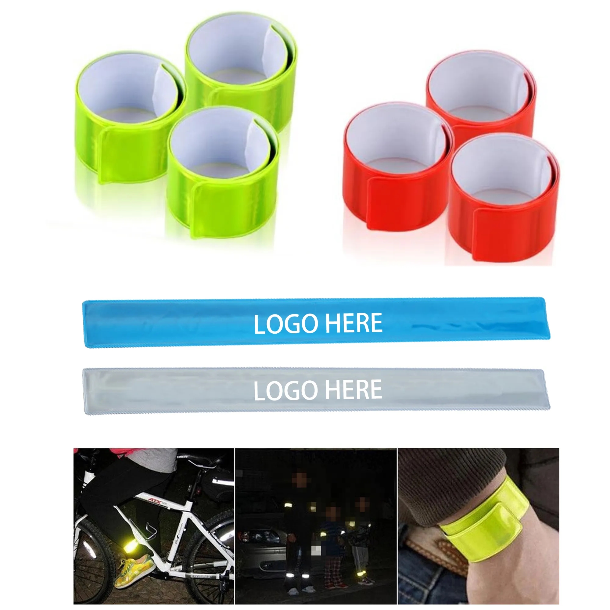 Reflective Slap Bracelet for Night Walking 3