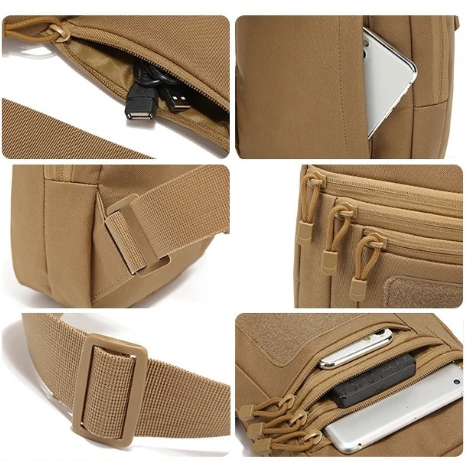 Waterproof Oxford Tactical Sling Chest Bag 10