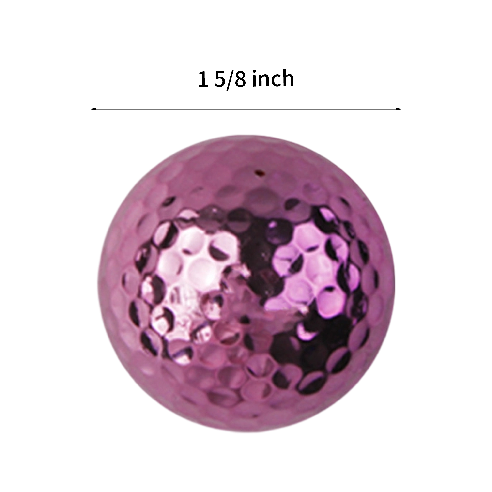 Electroplated Synthetic Rubber Golf Ball For Tournament Gift 6