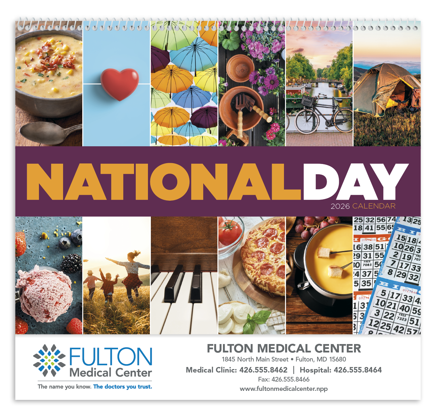 Good Value™ National Day - Spiral Calendar 52