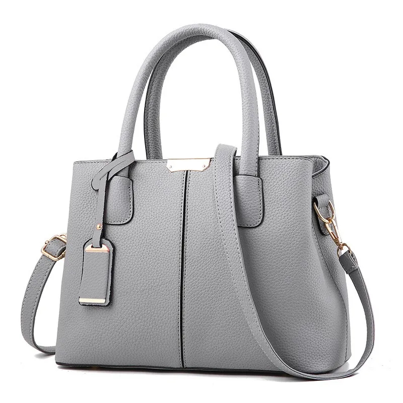 PU Lychee Handbag, custom tote bag with logo imprint 8