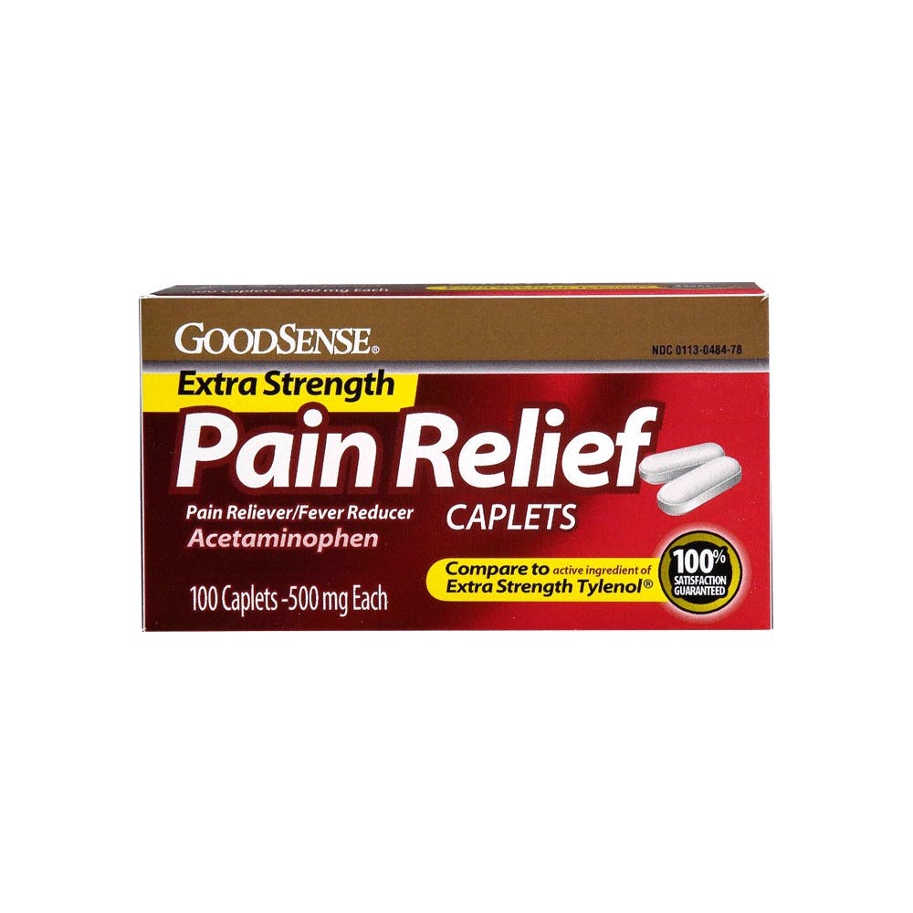 Extra Strength Pain Relief Caplets - 500 mg 100 Count 2