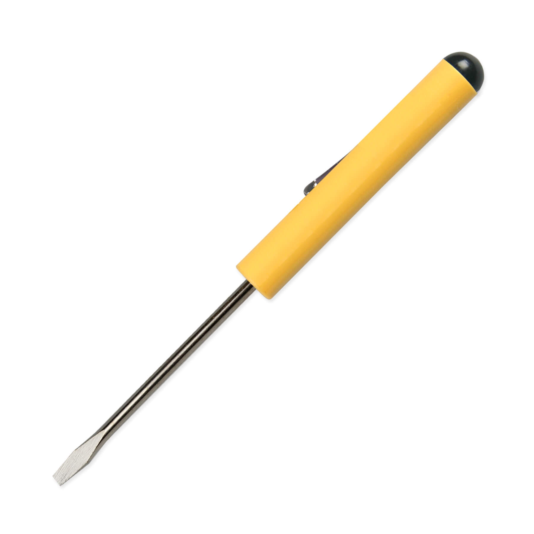 Pocket Screwdriver 1/8" Flat Tip Blade + Button Top 3