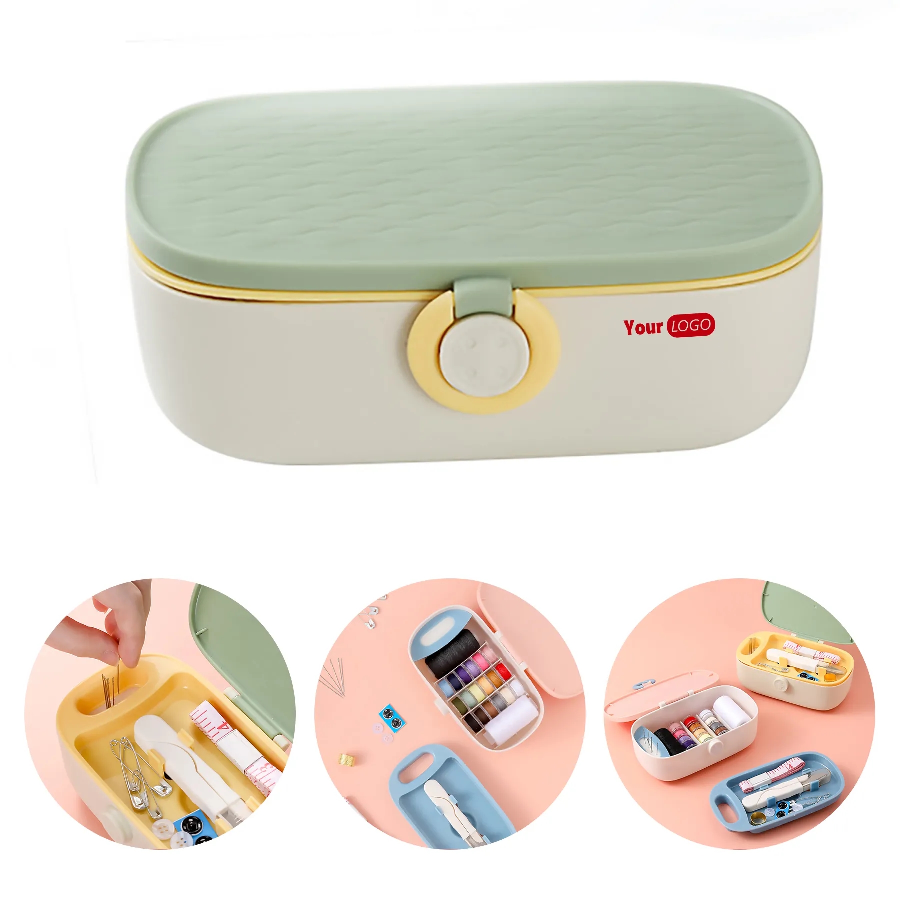 Polypropylene Button Handheld Needle And Thread Box 2
