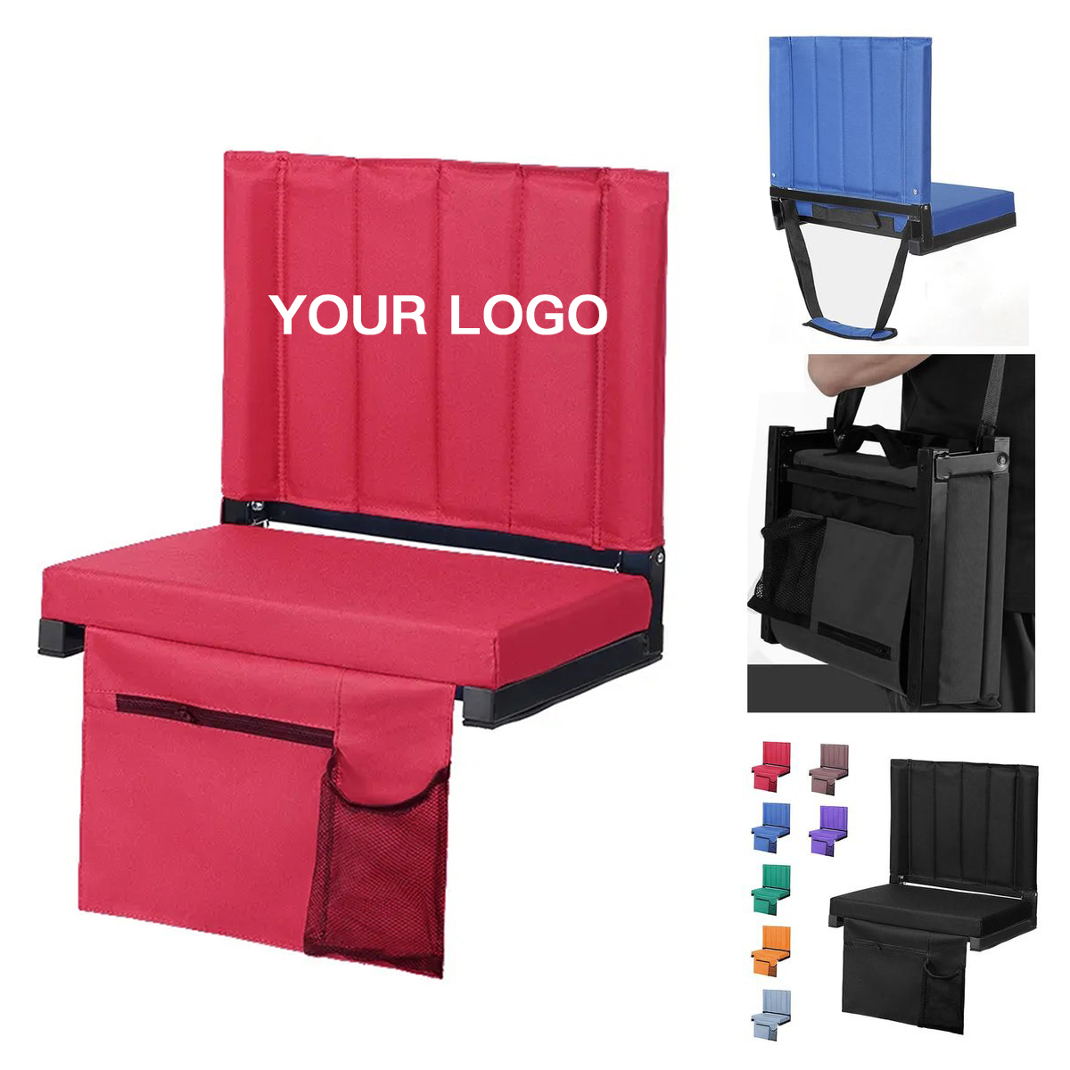Comfortable Foldable Seat For Bleachers And Parks 3