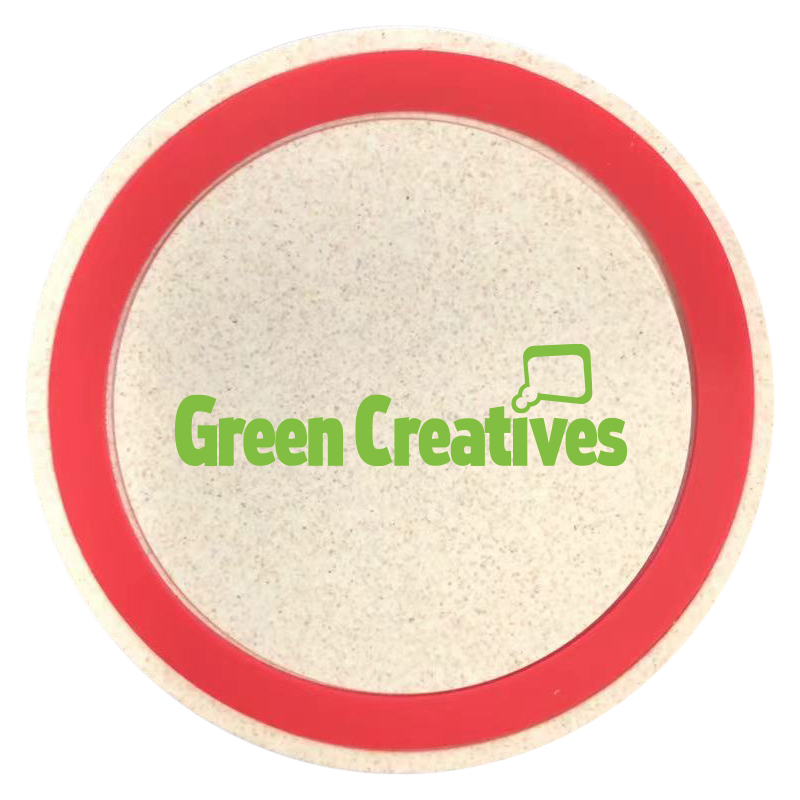 10W Eco Friendly Wireless Charging Pad For Mobile Devices Made of Wheat Straw Material 12