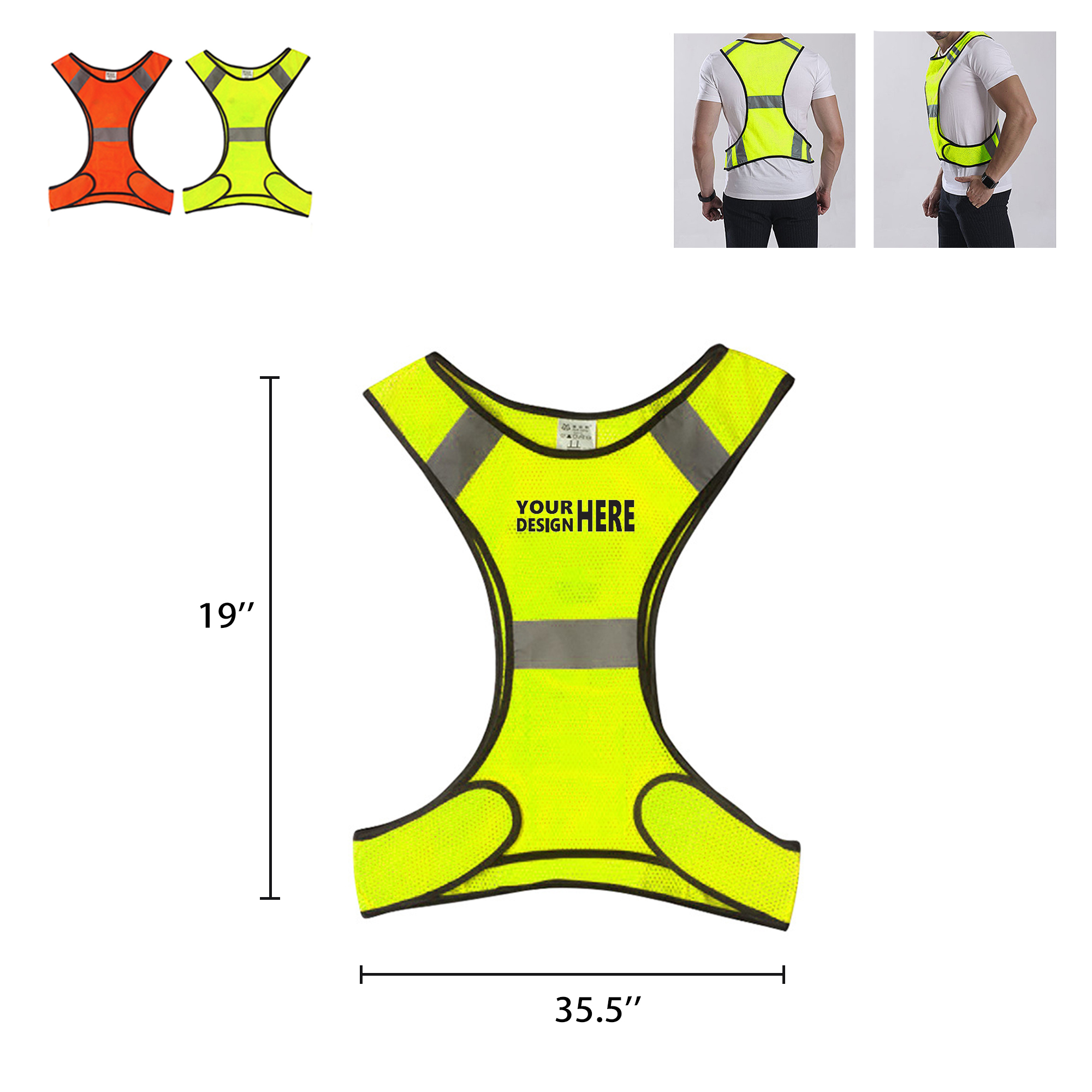 Lightweight Mesh Reflective Safety Vest 1