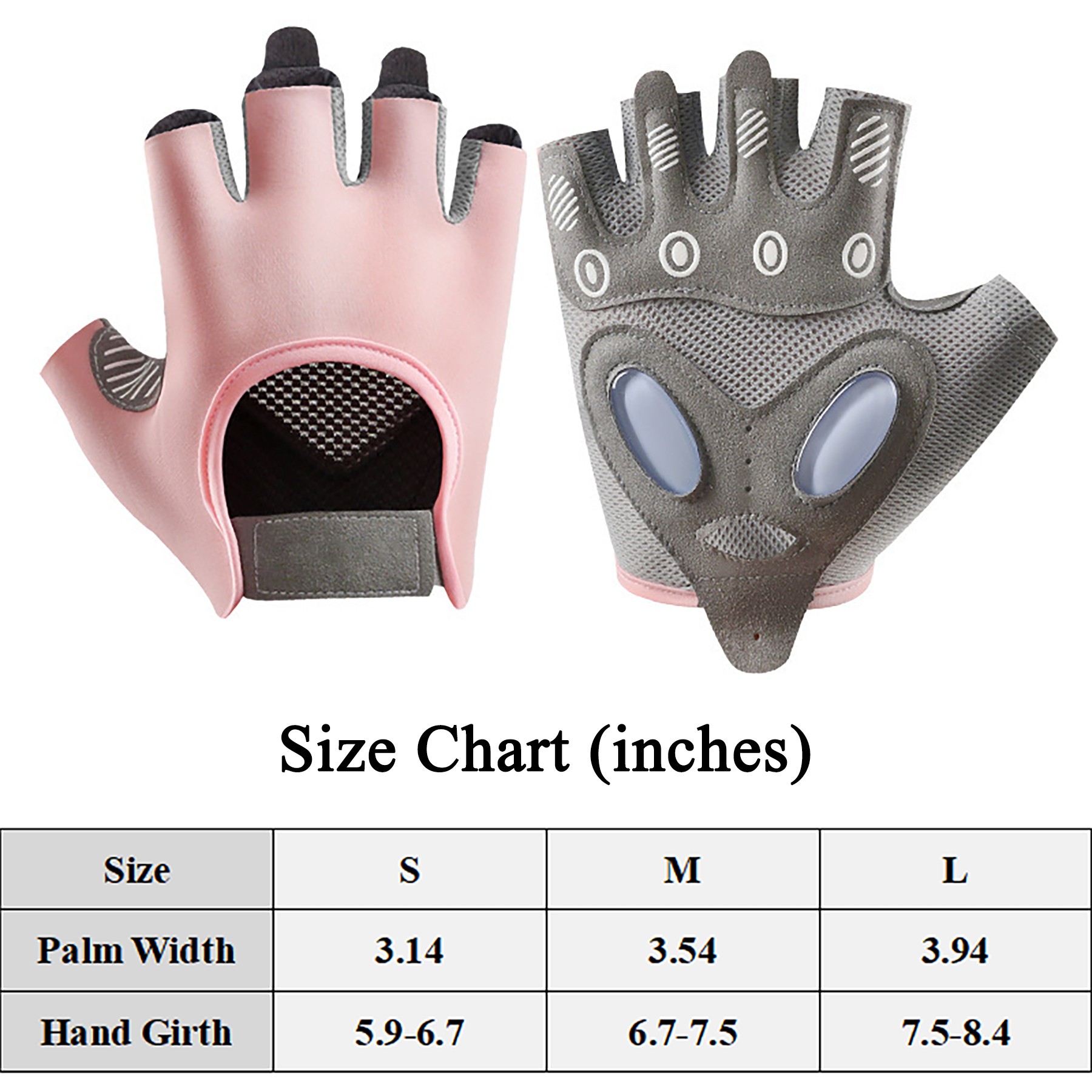Half Finger Fitness Gloves with Anti Slip Gel Pad 4