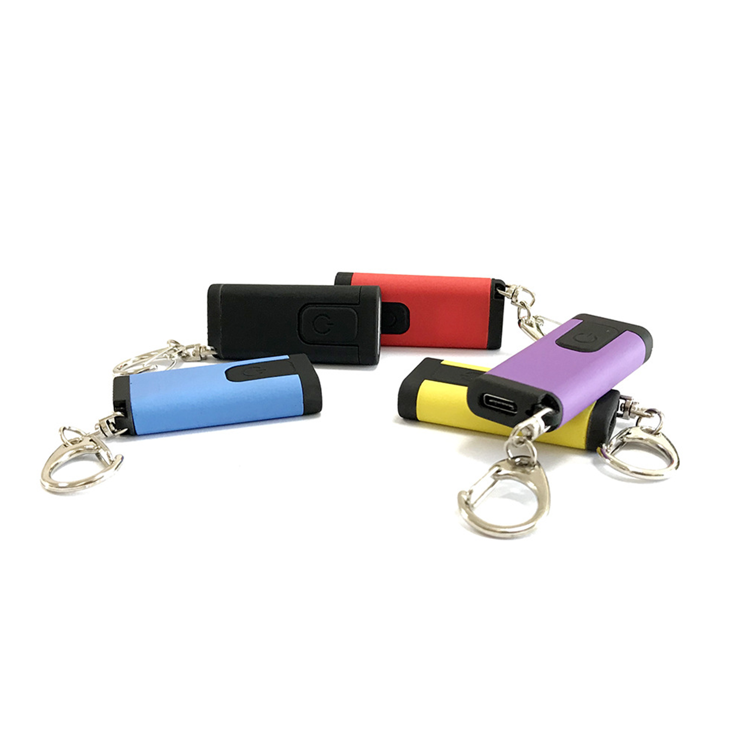 Key Chain W/ LED Rechargeable Mini Flashlight 6