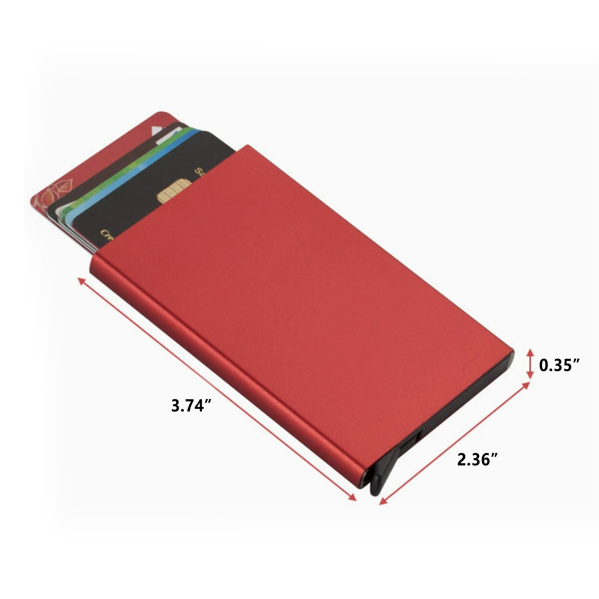 Slim Metal Automatic Pop-Up Card Holder 3