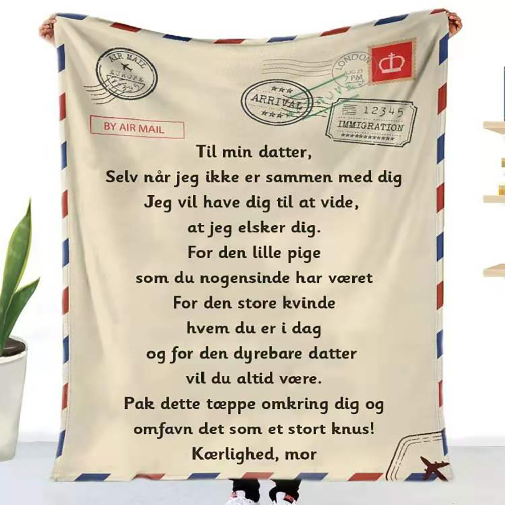 Envelope Blanket Family Gift 4