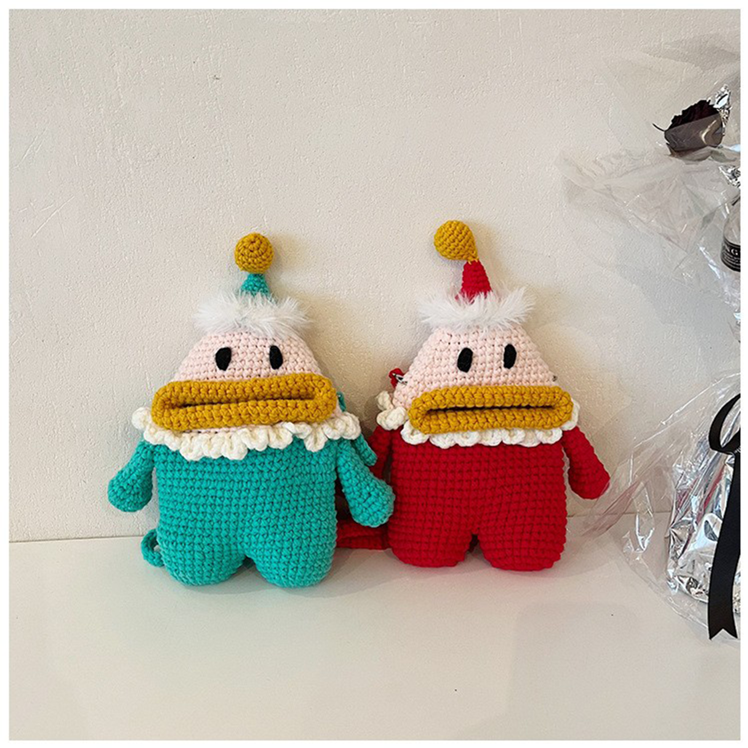 Santa Claus Wool Woven Crossbody Bag 6
