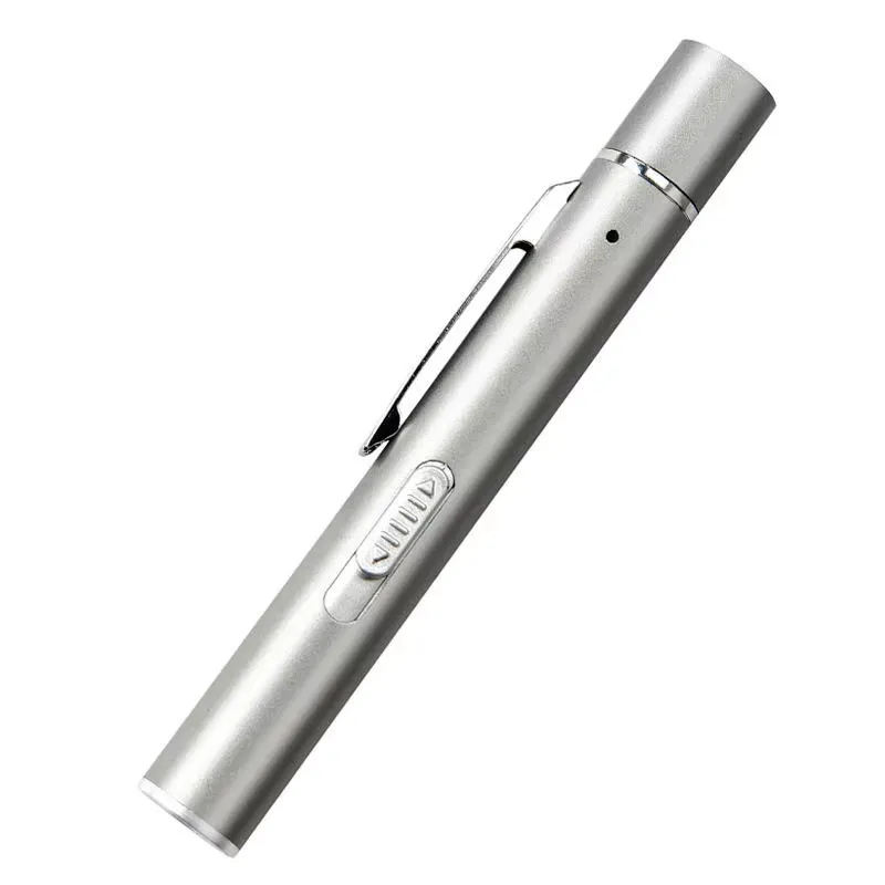 3in1 USB Rechargeable Mini LED Flashlight Pen 5