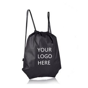 Student Drawstring Backpacks Canvas Bundle Pocket 2