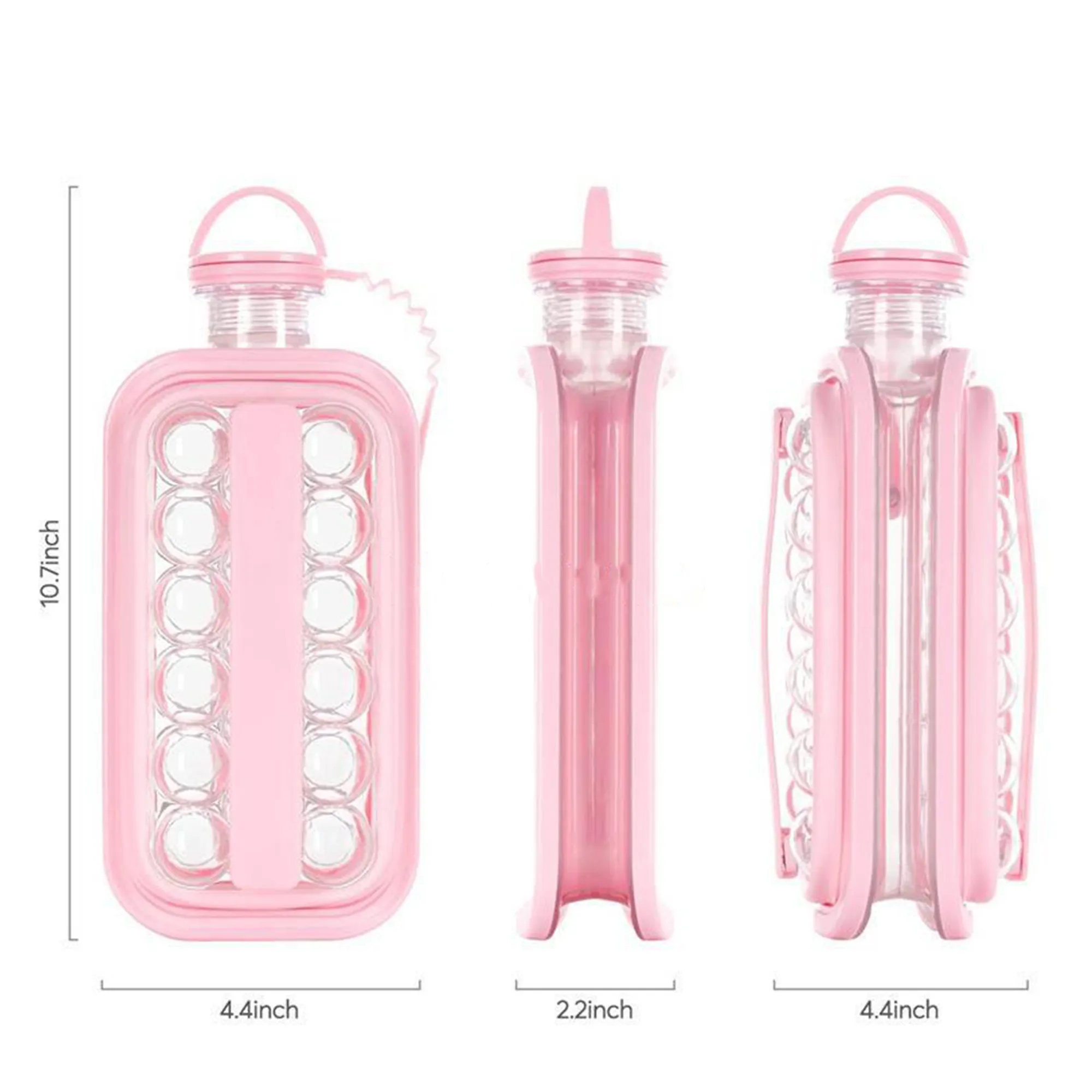 Portable Foldable Silicone Ice Water Bottle 2