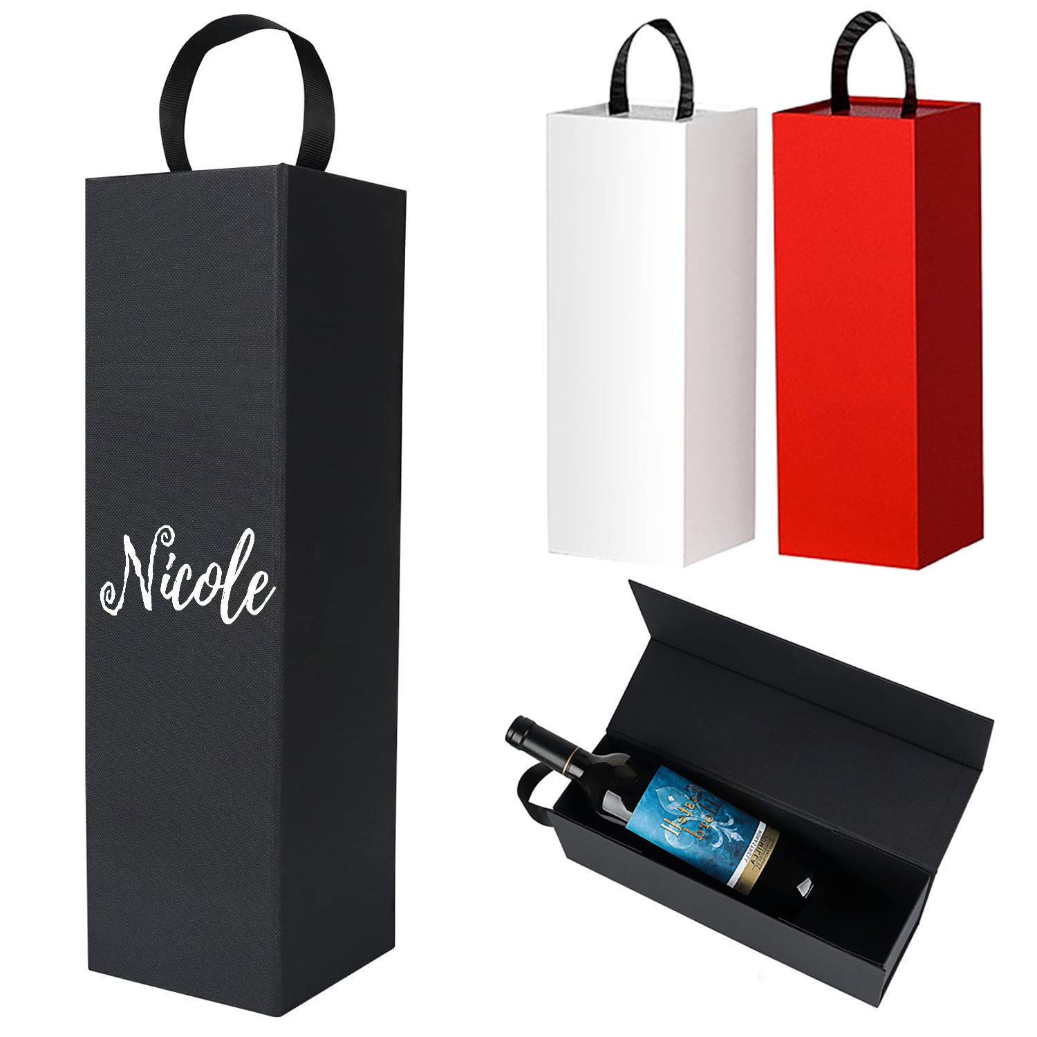 Luxury Foldable Wine Gift Box For Gifting & Storage 6