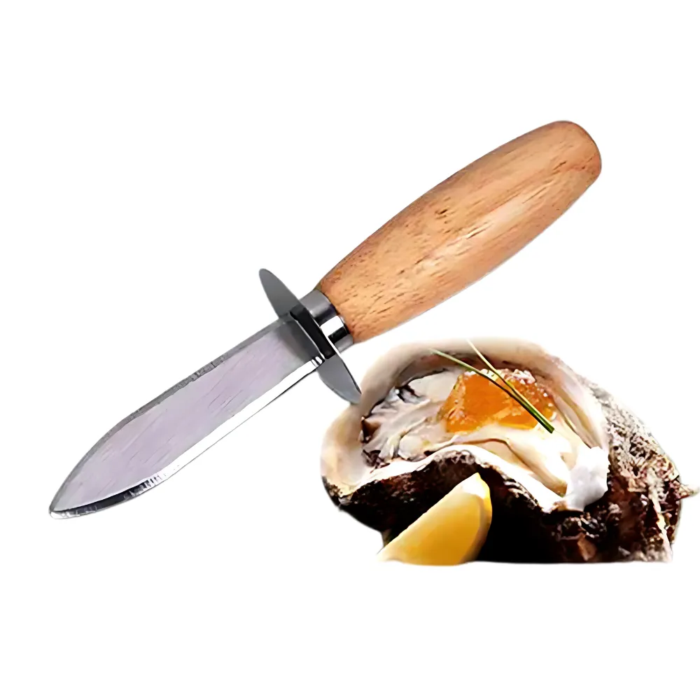 Wood Handle Oyster Shucking Knife 3