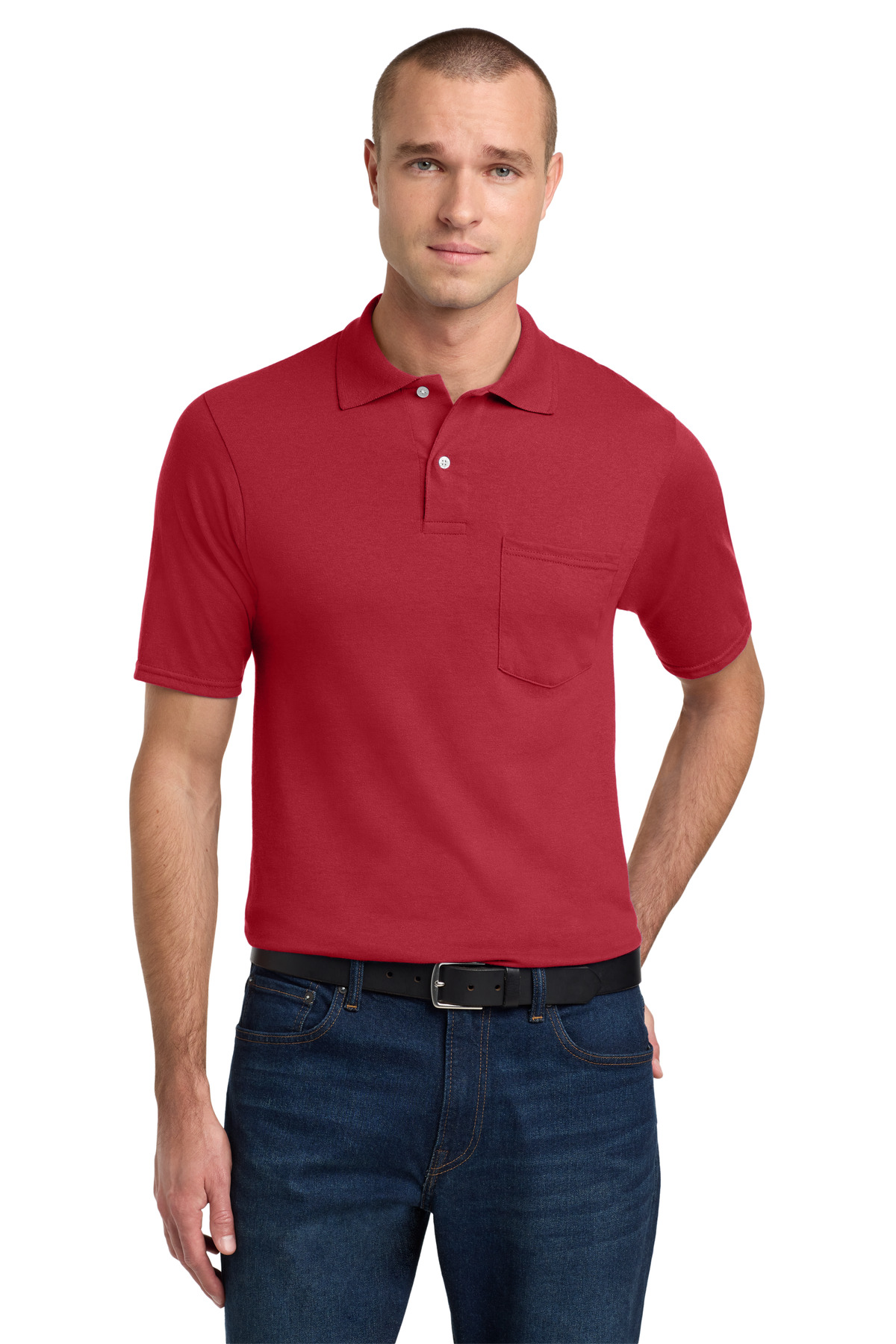 Jerzees Dri-Power Pocket Sport Shirt. 436MP 12