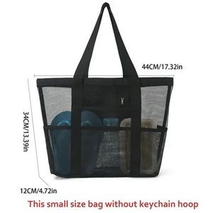 Large Foldable Mesh Beach Swimming Tote Bag 4
