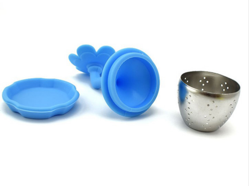 Flower shape silicone Tea Strainer 5