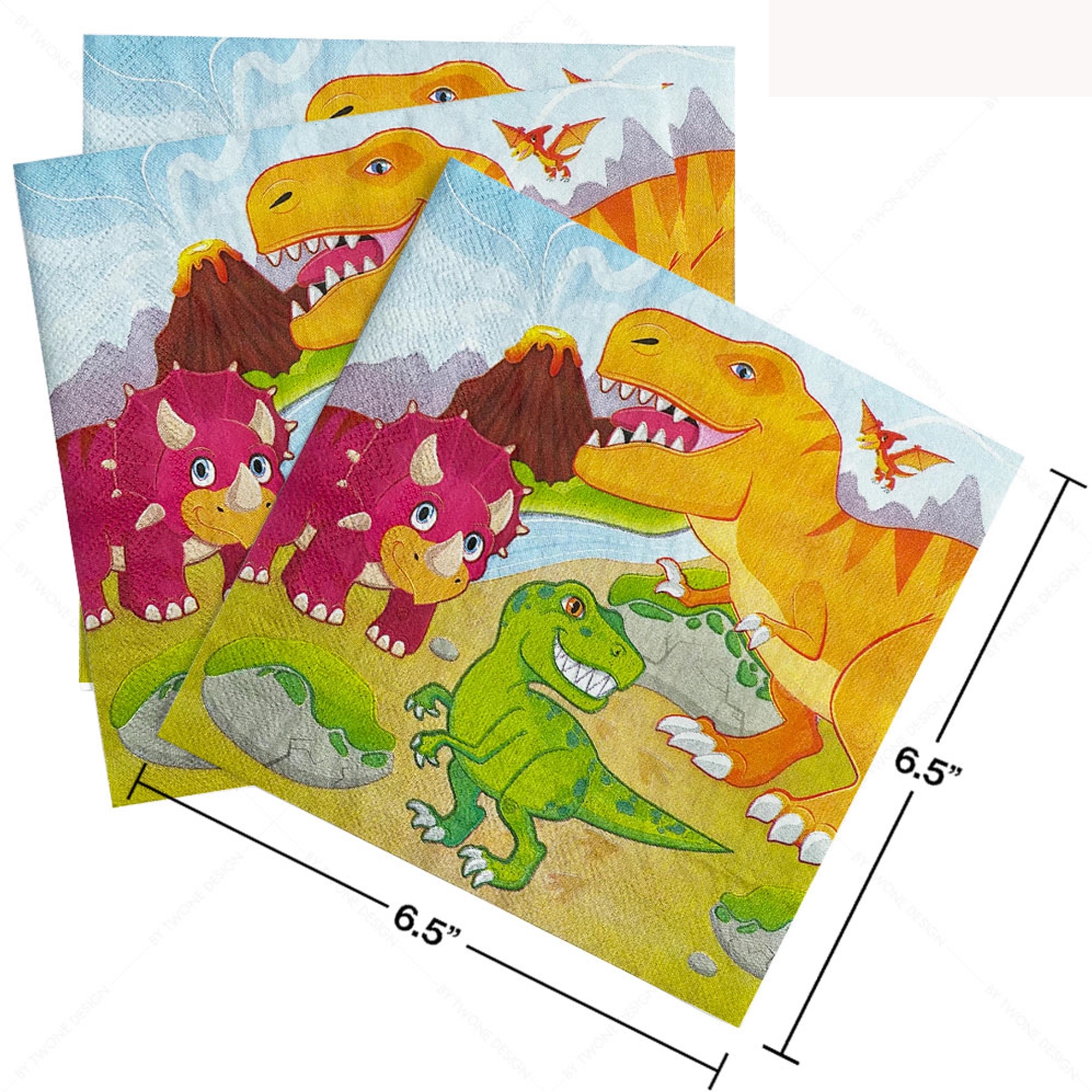 2Ply 6.5" x 6.5" Full Color Dinner Napkin 4