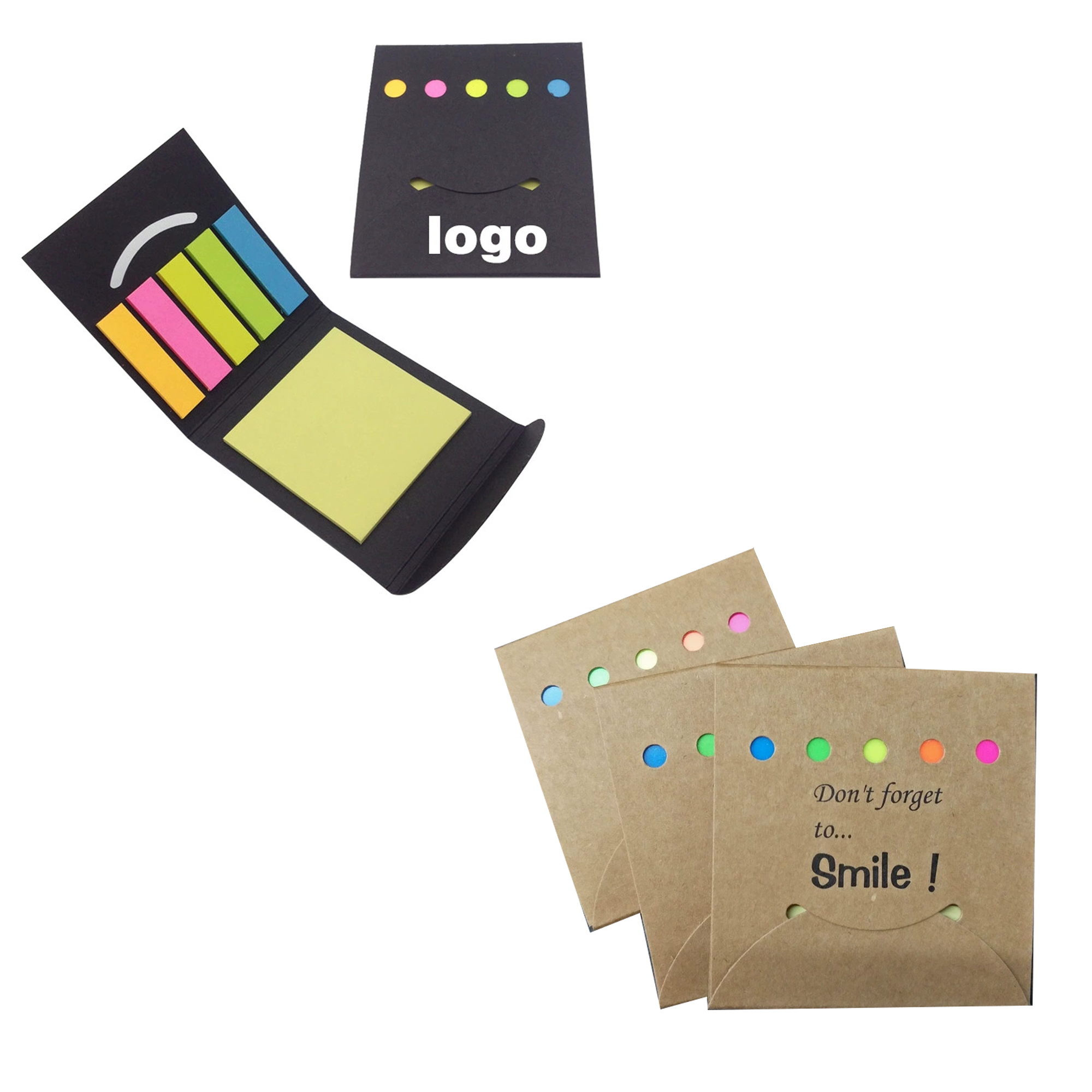 Flip Open Post A Note & Flag Set 3.15"L X 3.15"W 1