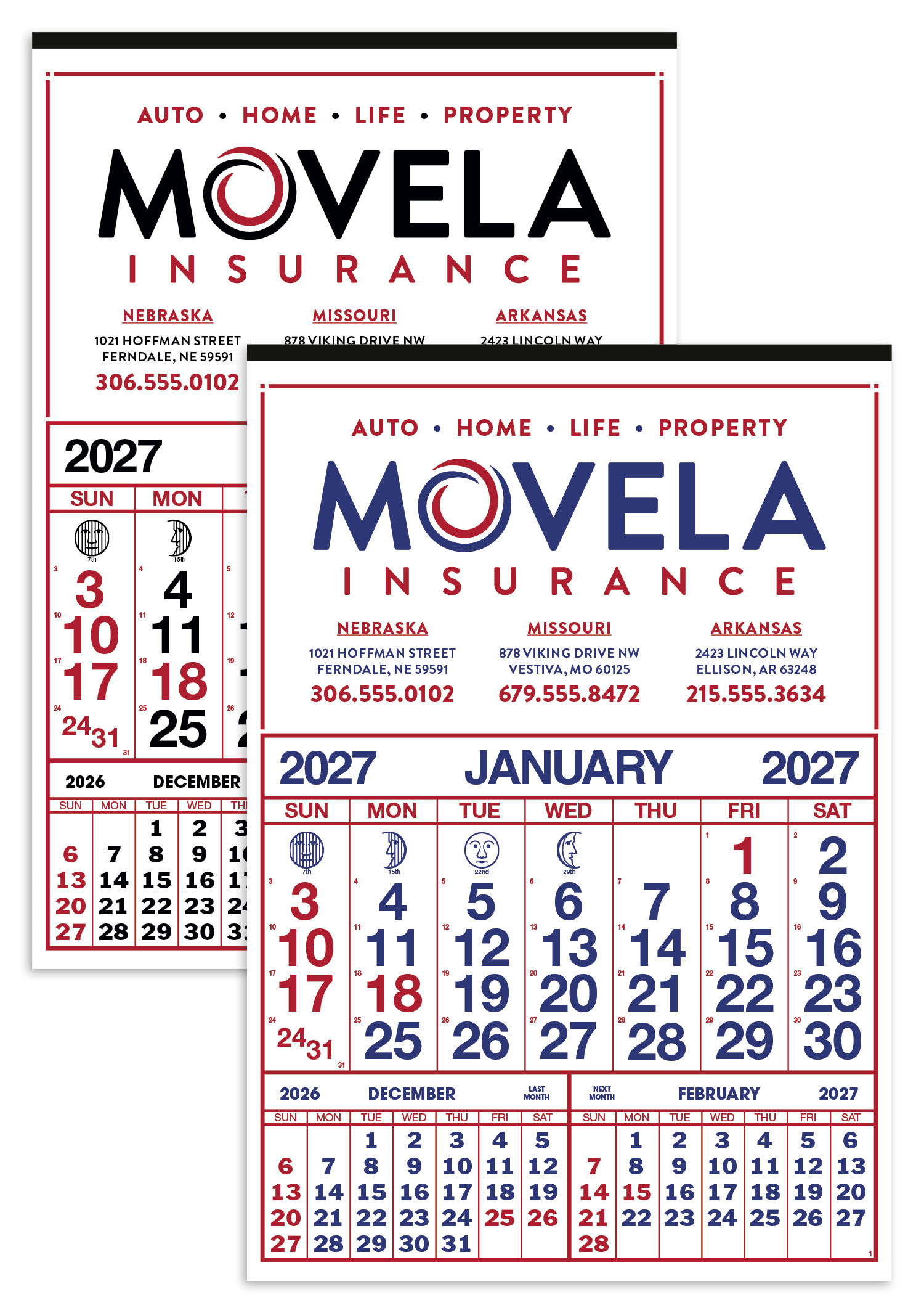 Skinner & Kennedy® Commercial 12-Sheet Calendar 13