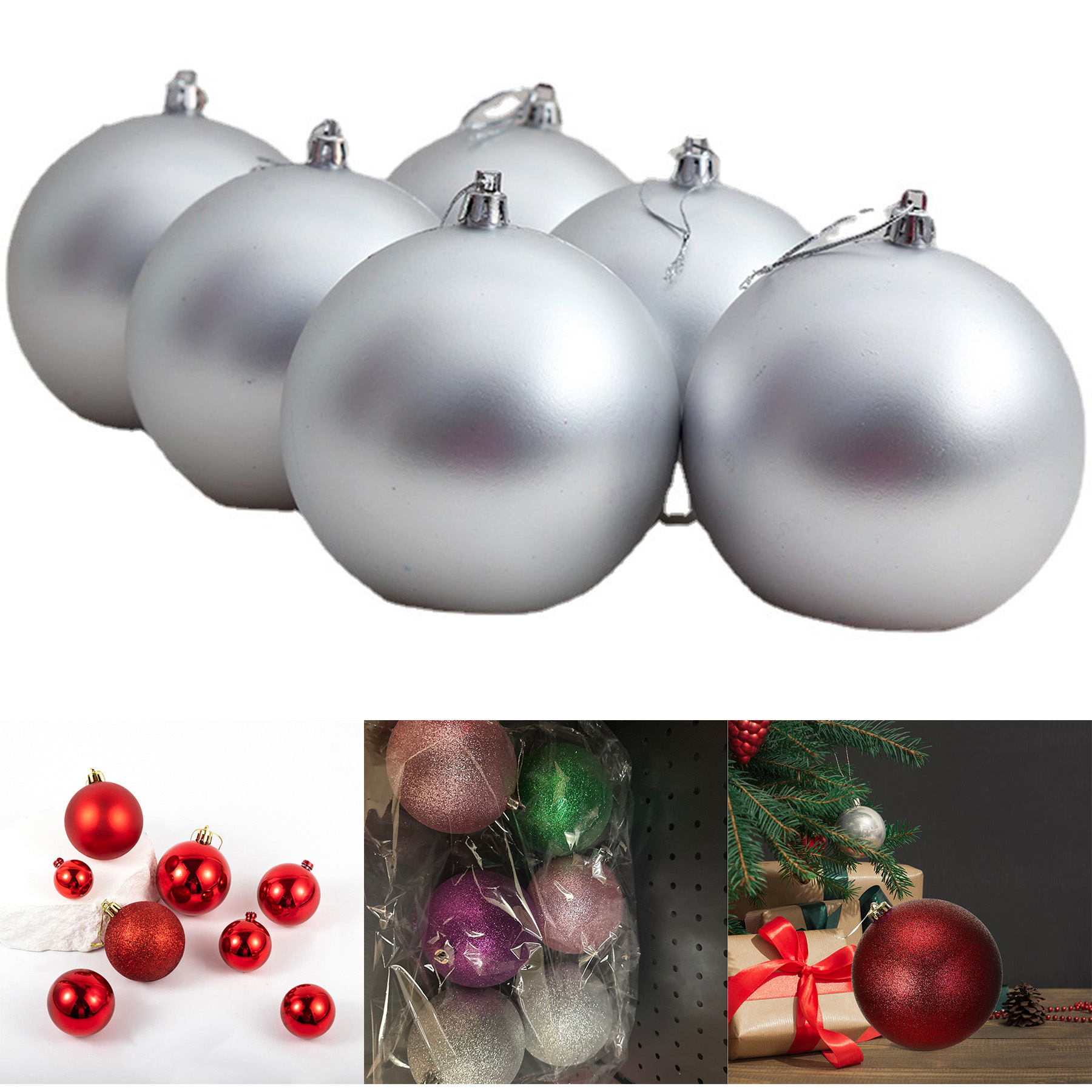 Christmas Ornaments Glitter Ball 2