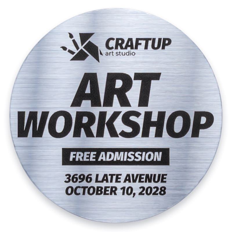 Brushed Aluminum Stickers 1