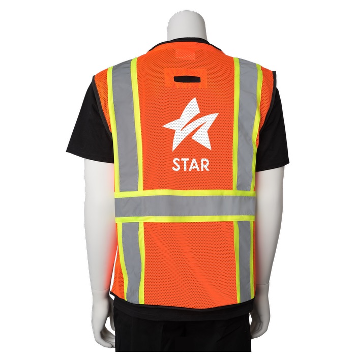 Two-Tone 11 Pocket Tech-Ready Mesh Surveyors Vest 10