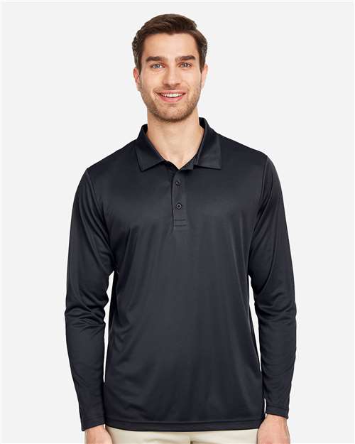 Men's Zone Performance Long Sleeve Polo - TT51L 55