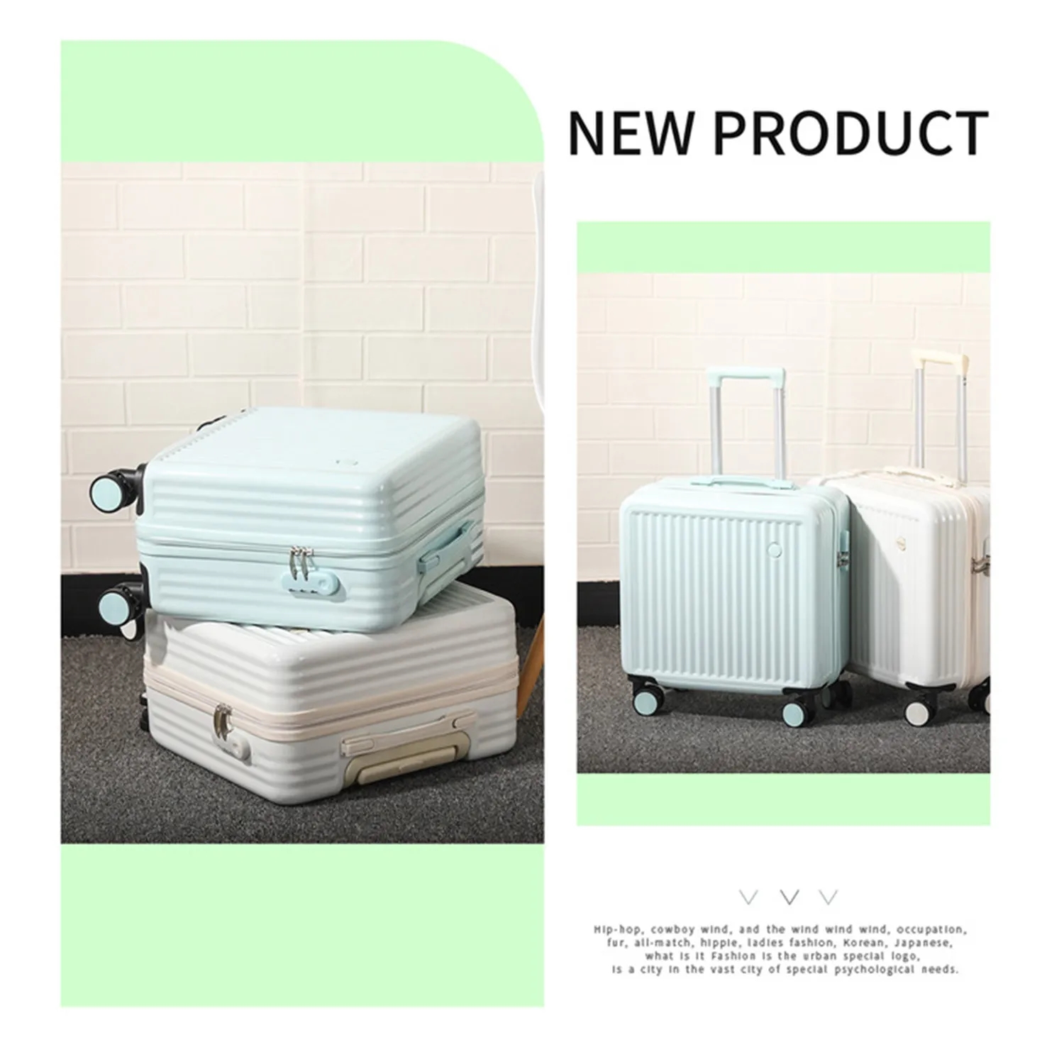 18 in Front Opening Trolley Suitcase 7